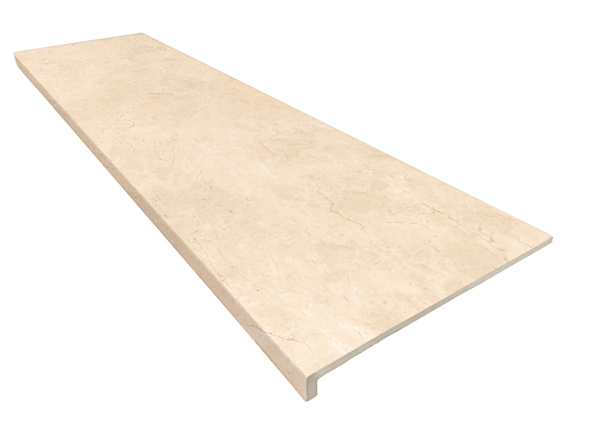 Peldaño extrusionado artens calacatta efecto mármol blanco 120x33cm espesor 12mm artens