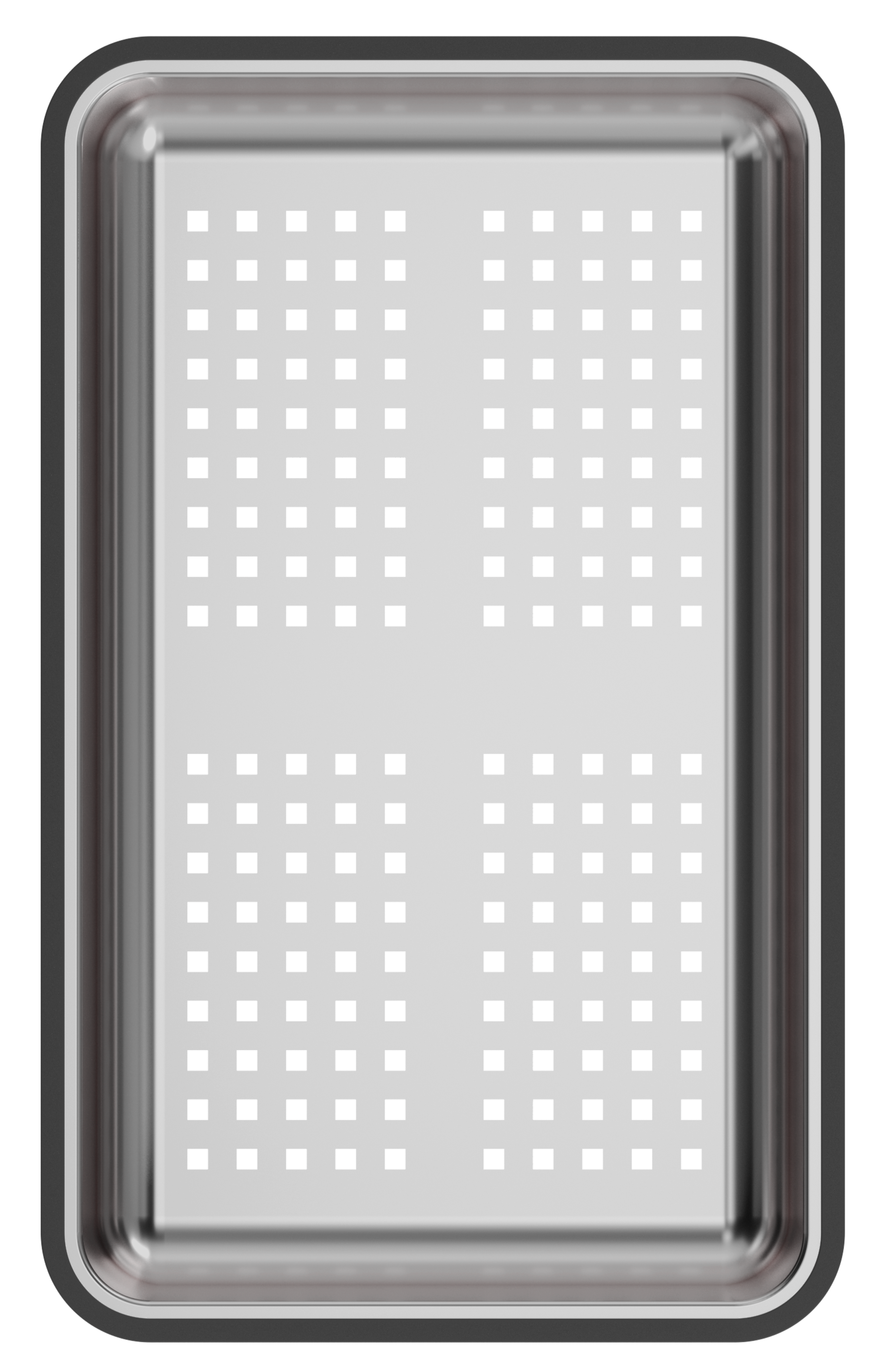 Wkładka ociekowa do zlewozmywaka 380 x 230 mm stalowa Quadron - 5