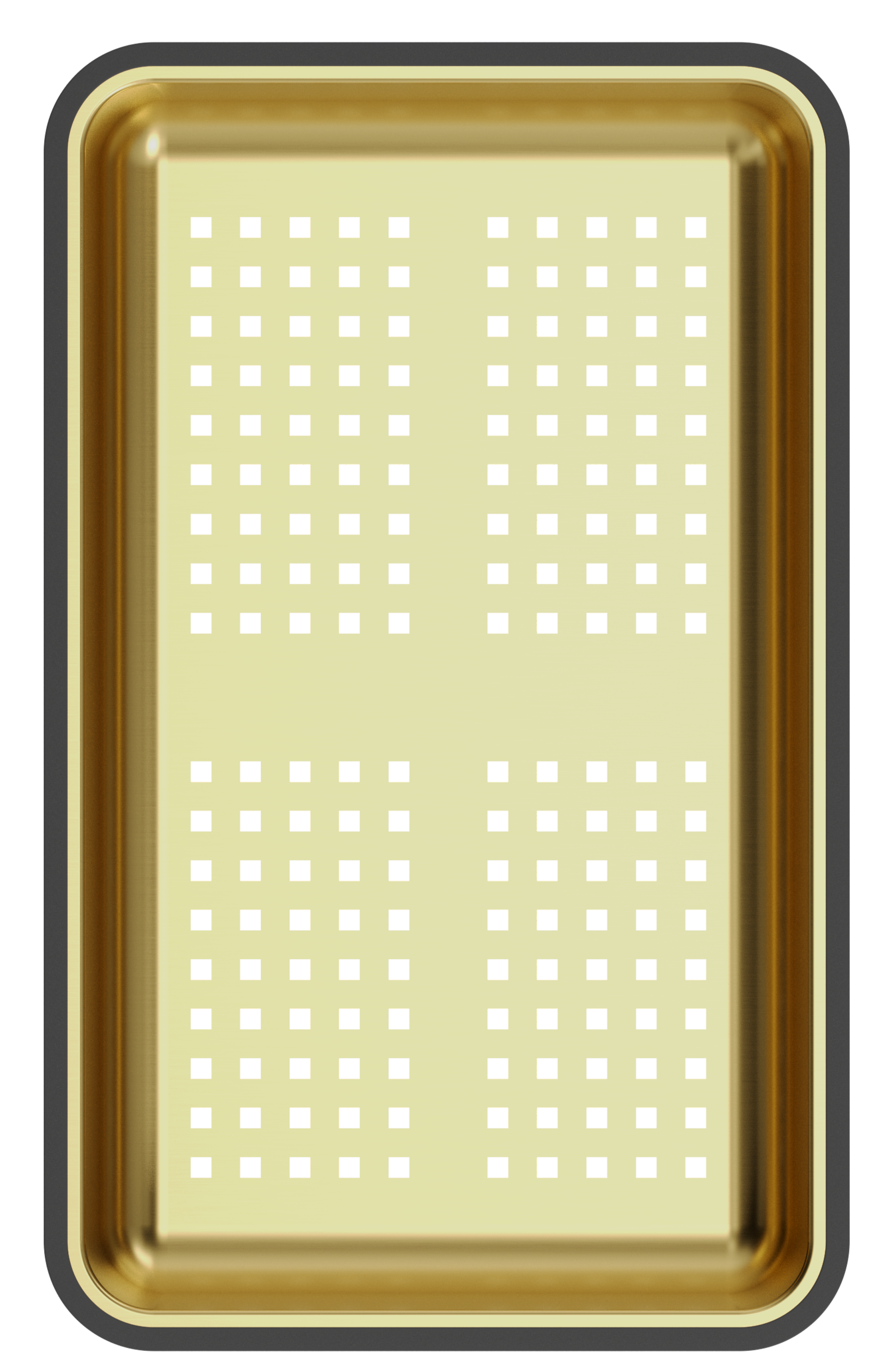 Wkładka ociekowa do zlewozmywaka 380 x 230 mm złota Quadron - 5