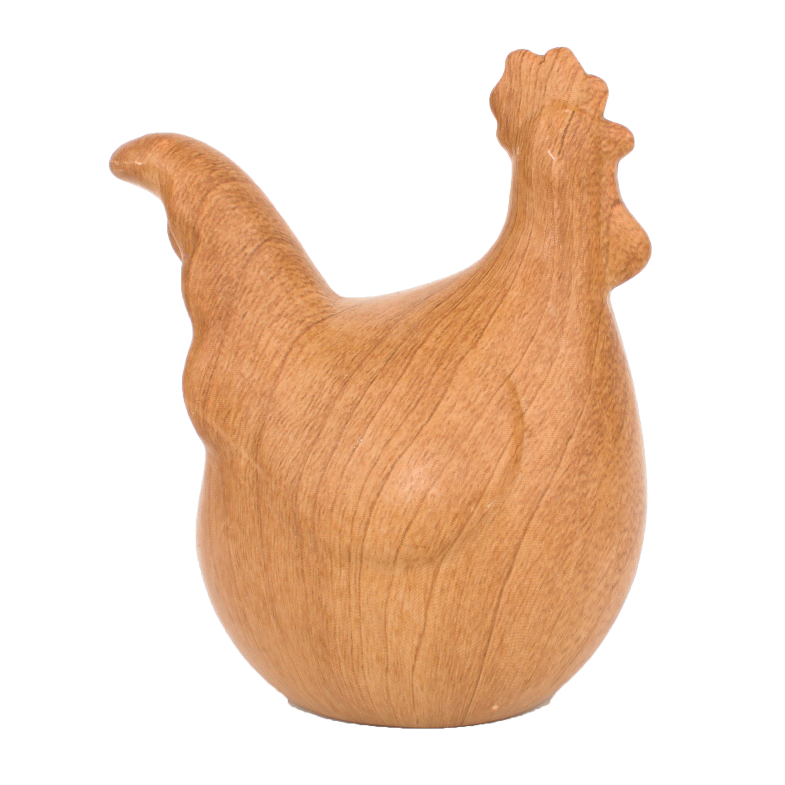 Dekoracja wielkanocna: Kura ceramiczna brązowa 12.5 cm