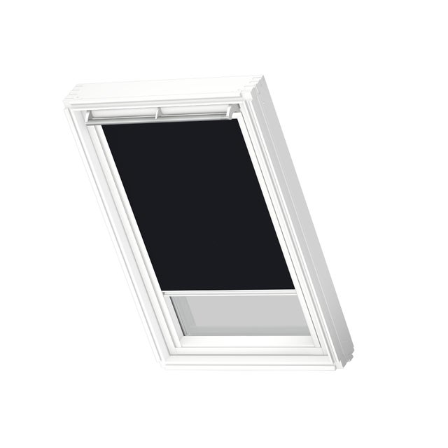 Store fenêtre de toit VELUX occultant noir DKL MK06 3009SWL, cadre Blanc