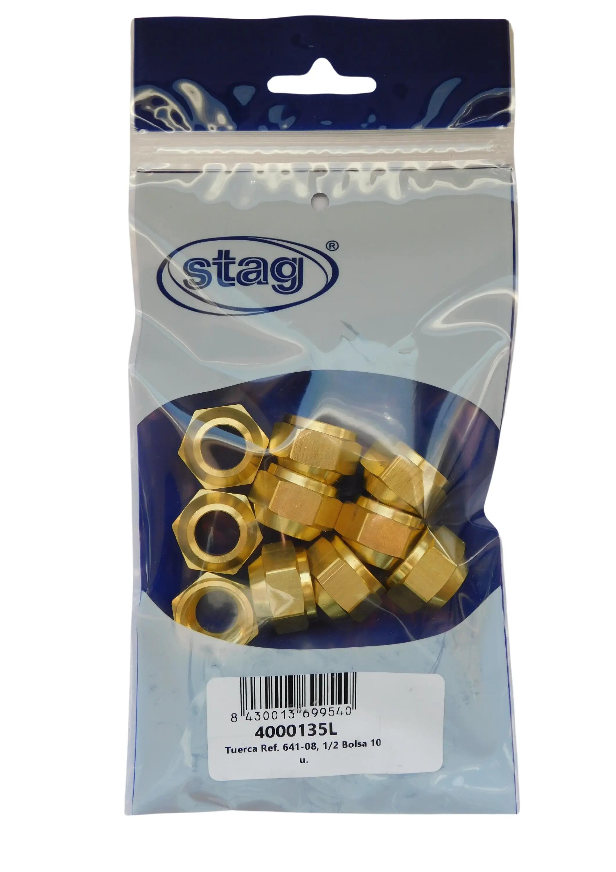 Bolsa 10 tuercas 641-08 1/2 stag