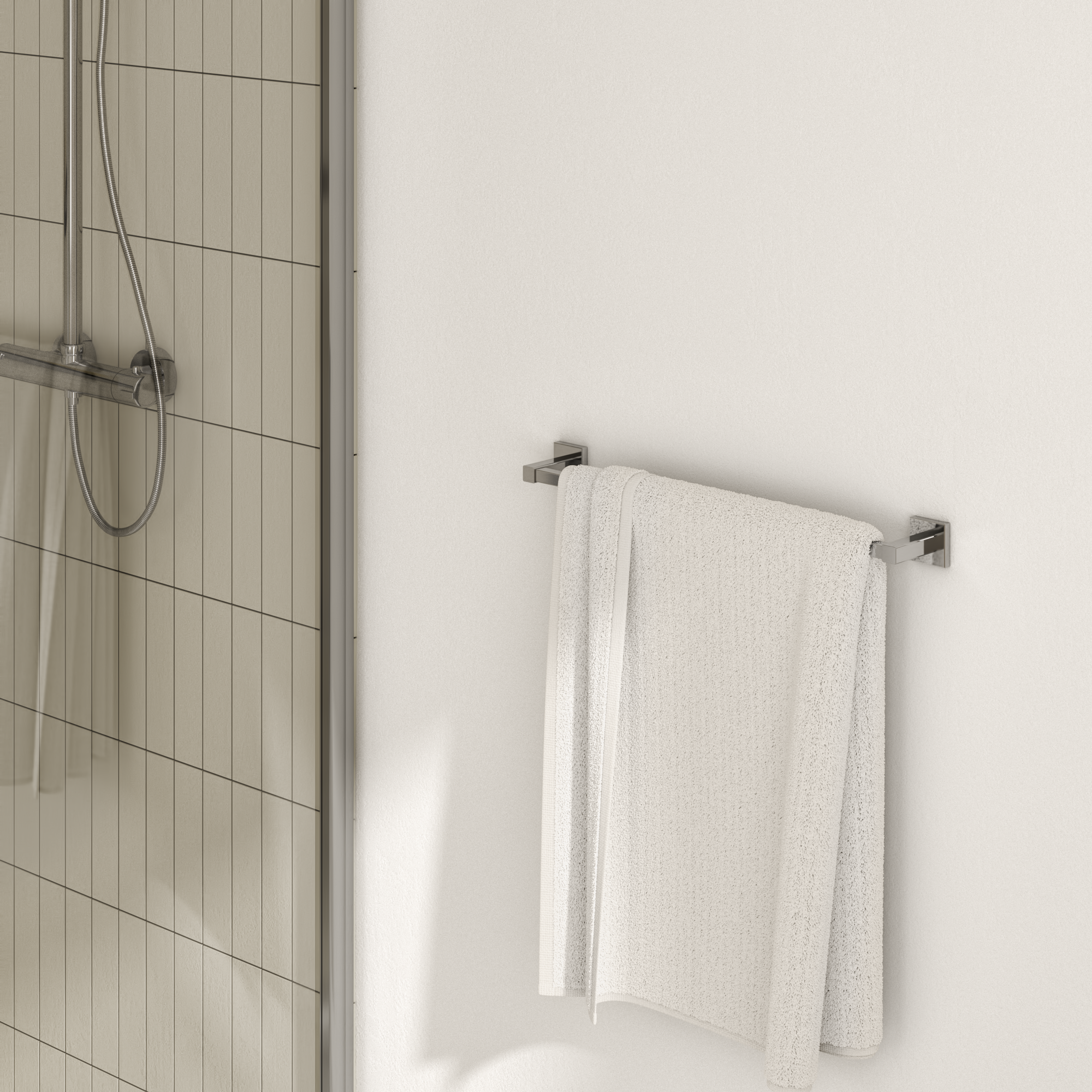 Toalheiro de parede 45 cm zamak brilhante Sensea Quaddro - 3