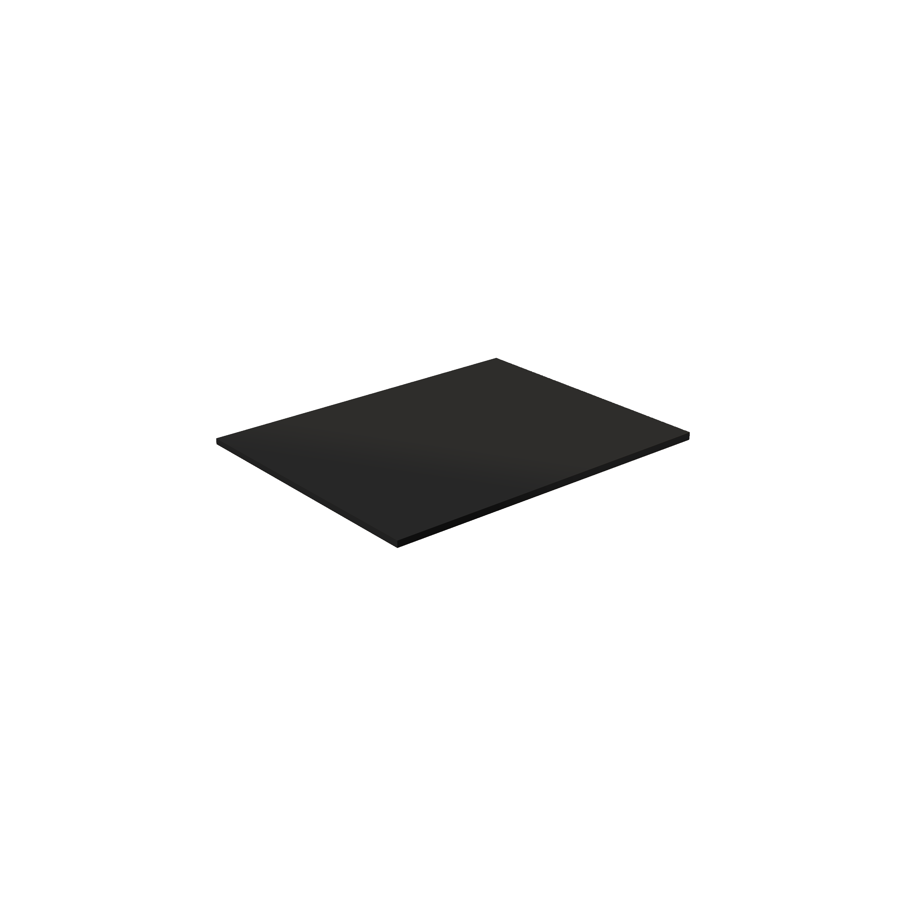 Encimera lavabo mia compatech negro 61x46x1.2 cm