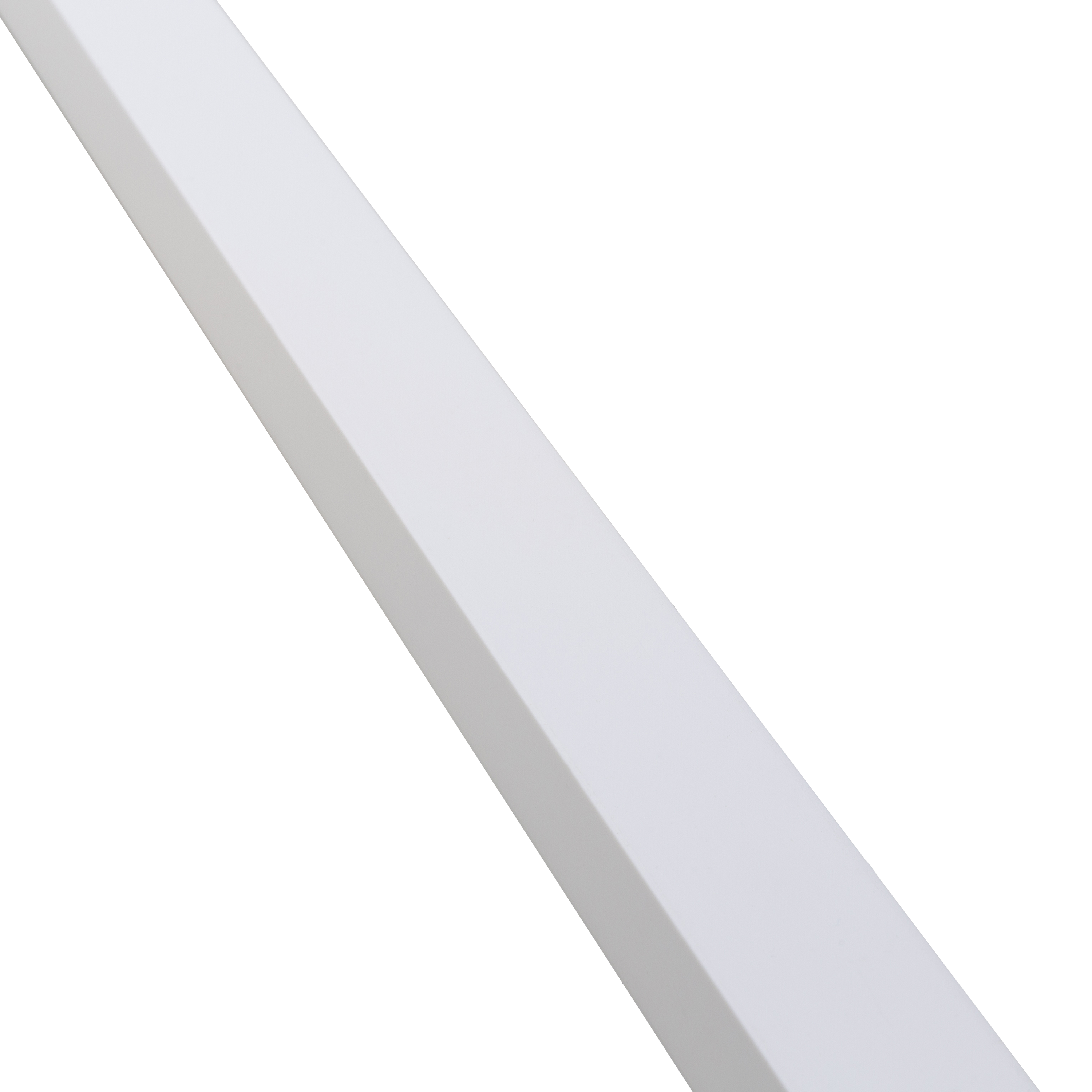 Tubo quadrado PVC branco mate 20x20x1,2 mm 1 metro Standers - 4