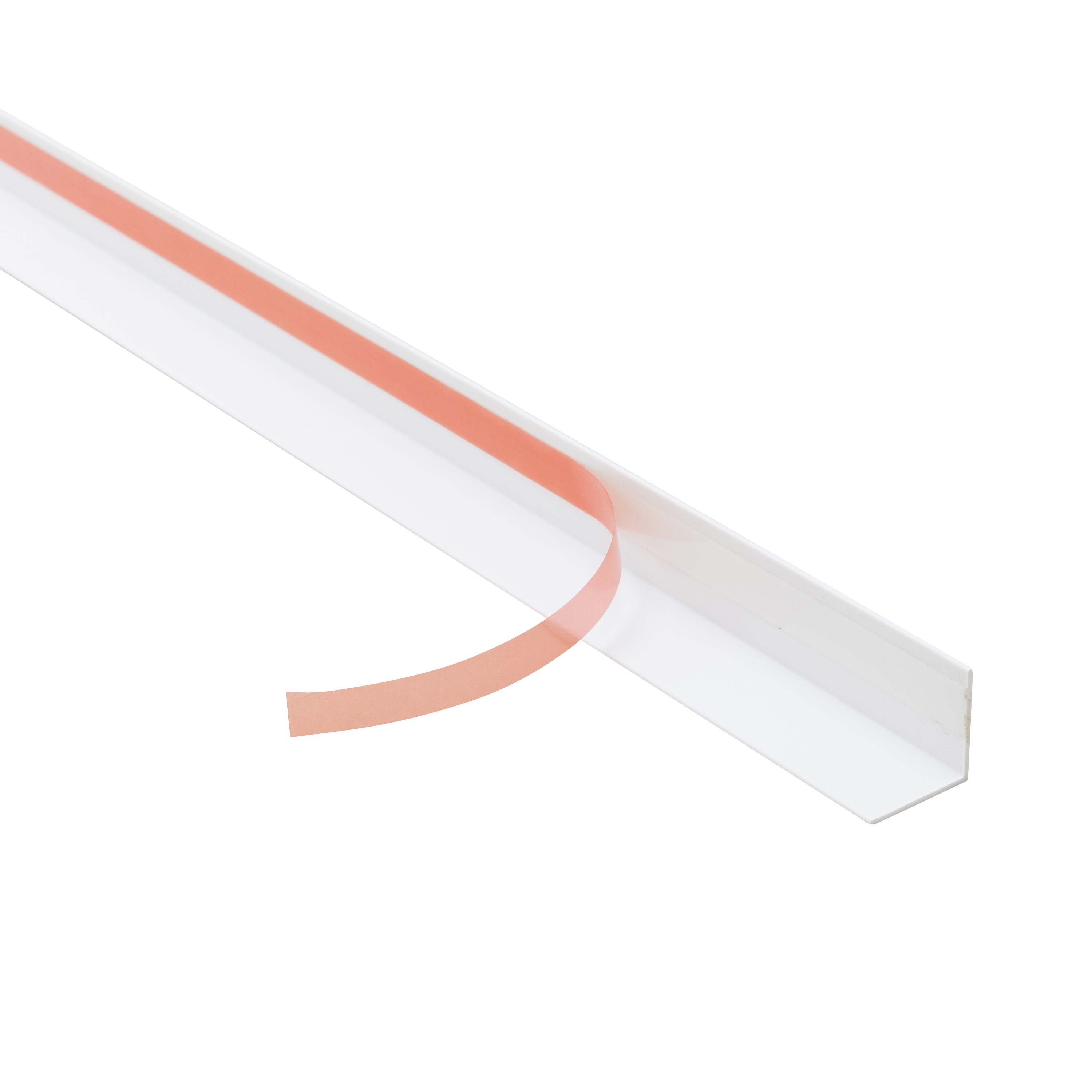 Kątownik przyklejany PCV 2.6m 20x20x1 mm matowy biały 2 Standers - 4