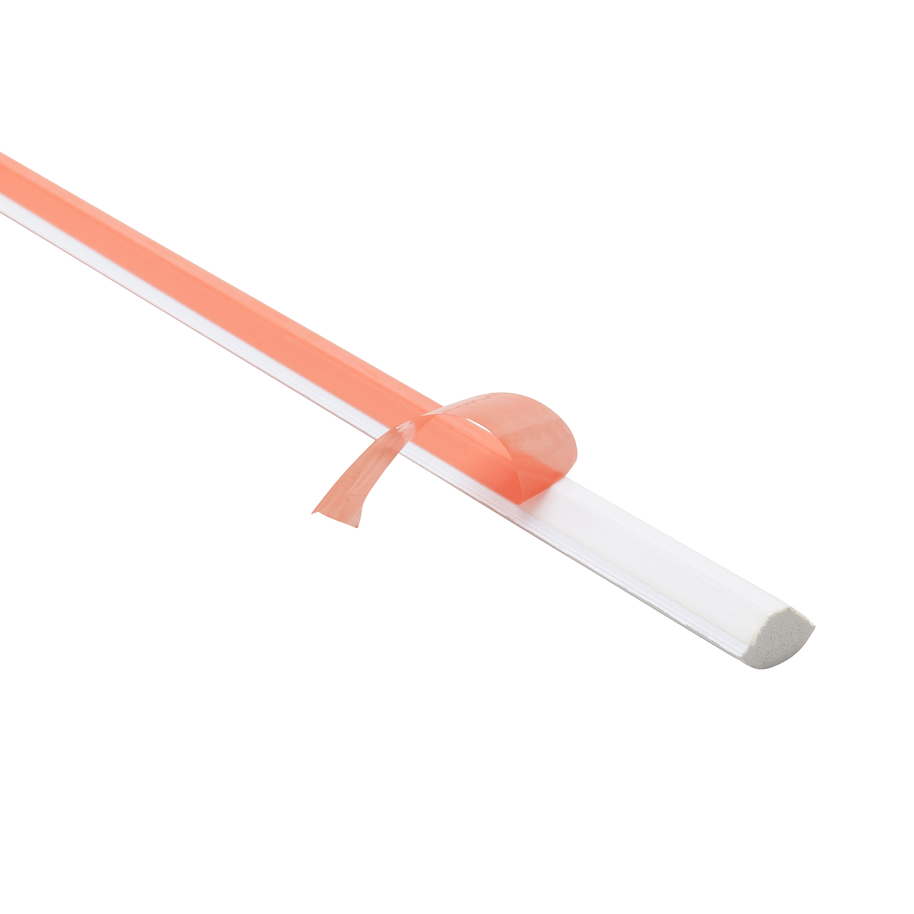 Perfil forma de media caña de PVC blanco STANDERS, Alt. 14 x An.14 mm x L.2,6 m - 3