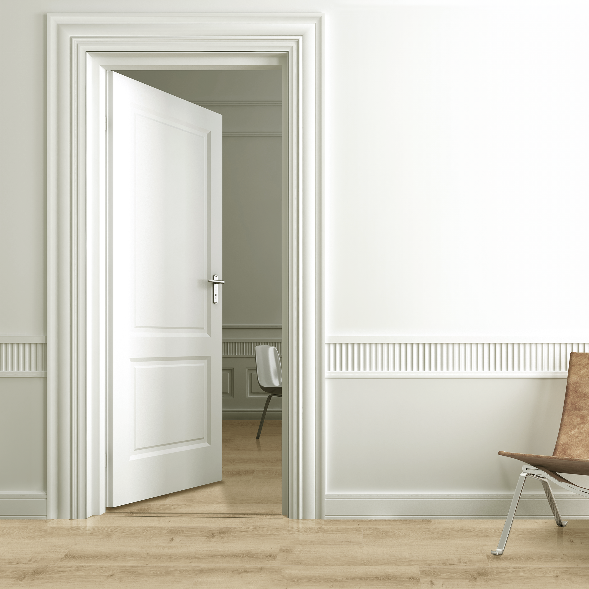 Perfil de umbral 4 en 1 de aluminio color madera natural 830x37mm ARTENS NAT315 - 2
