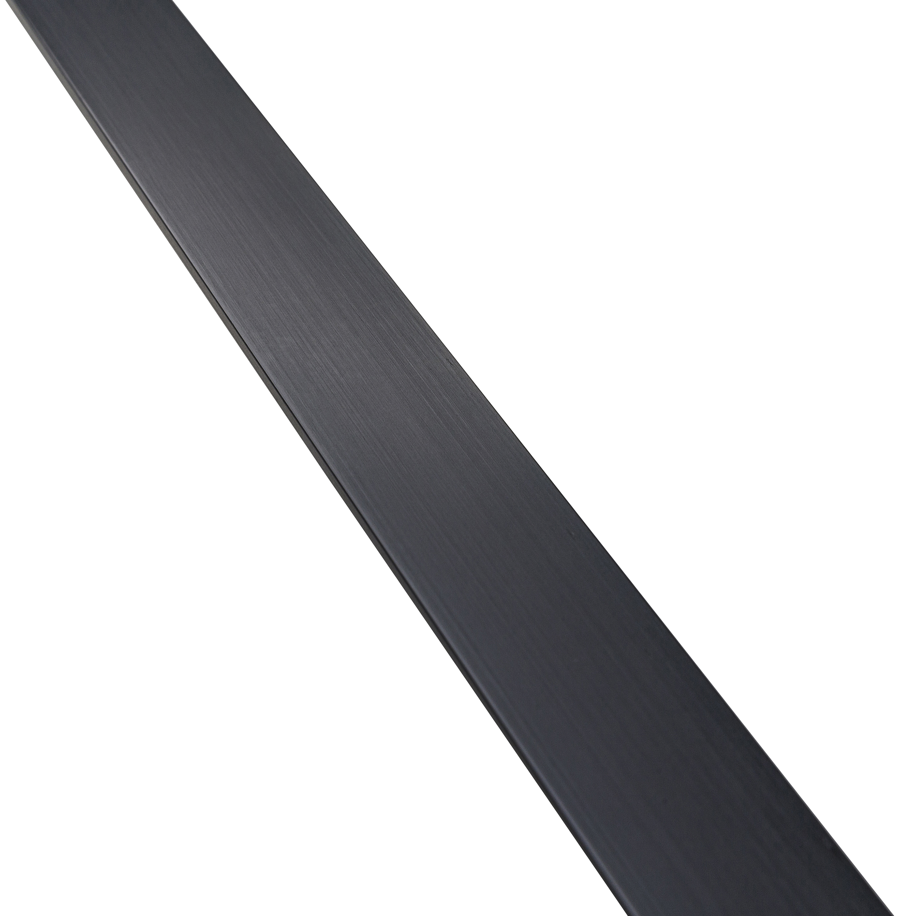 Perfil alumínio anodizado  preto pintado mate 20x2x1 cm Standers - 3