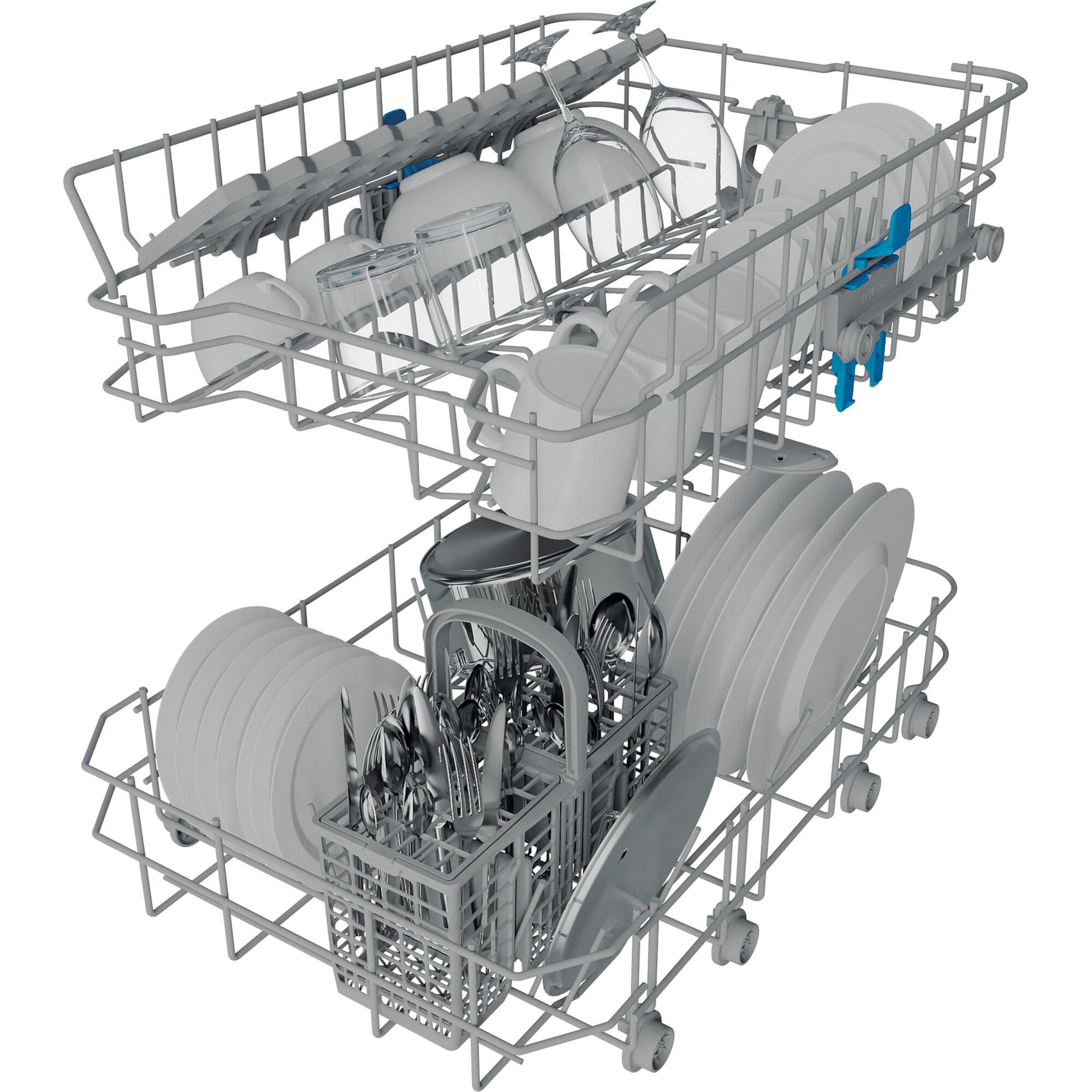 Lavavajillas integrable INDESIT DI9E 2B10 9 cubiertos 5 programas con inicio diferido blanco 45cm clase F - 9