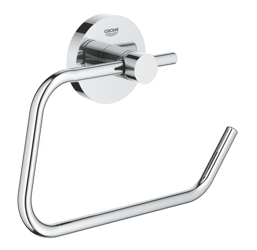 Portarrollo wc start gris cromado brillante 11.9x5.4 cm