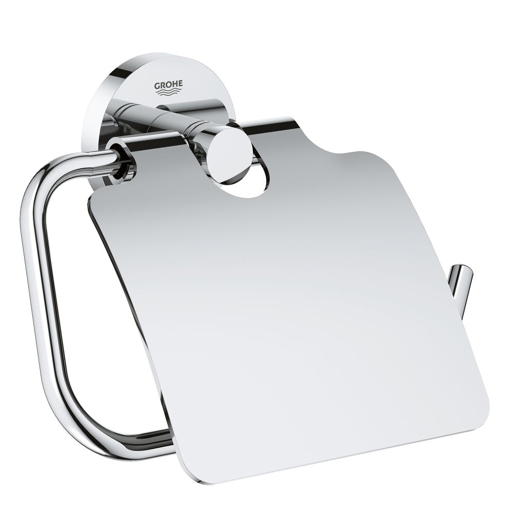 Portarrollo wc start gris cromado brillante 14.4x5.5 cm