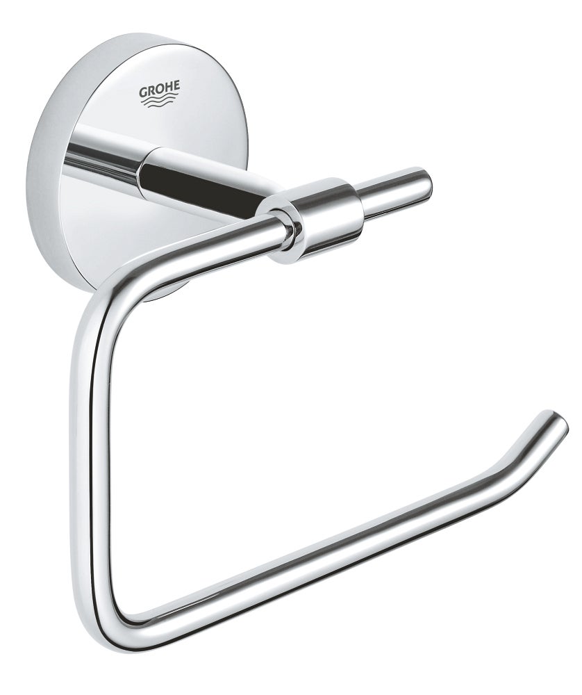 Portarrollo wc start gris cromado brillante 14.4x5.5 cm