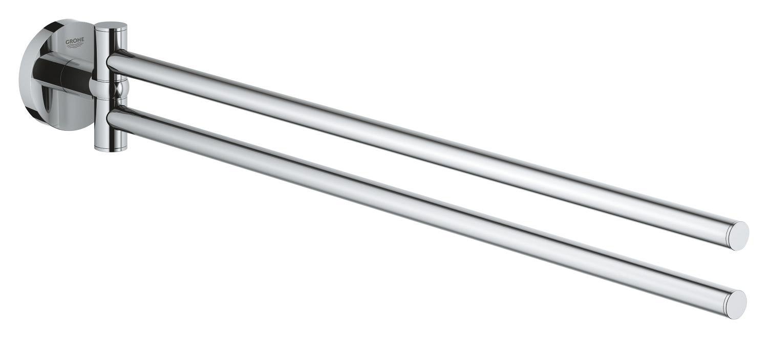 Toallero atornillar start plata cromado brillante 6x45.5 cm