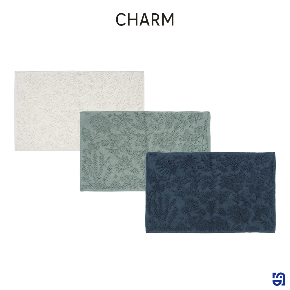 Tapete de casa de banho 50x80 cm azul Sensea Charm - 7