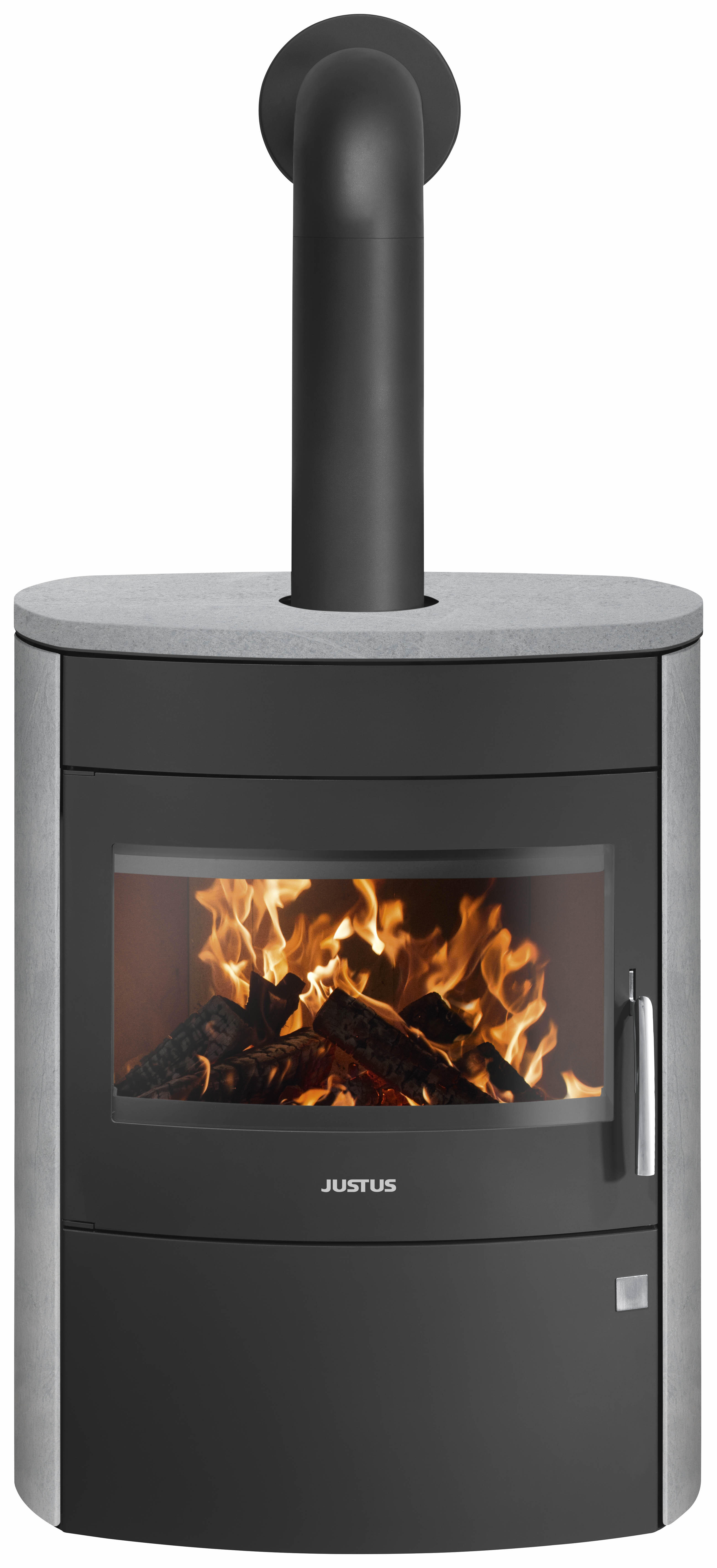 Poêle à bois JUSTUS Agero 2.0 noir / gris, 7 kW - 3