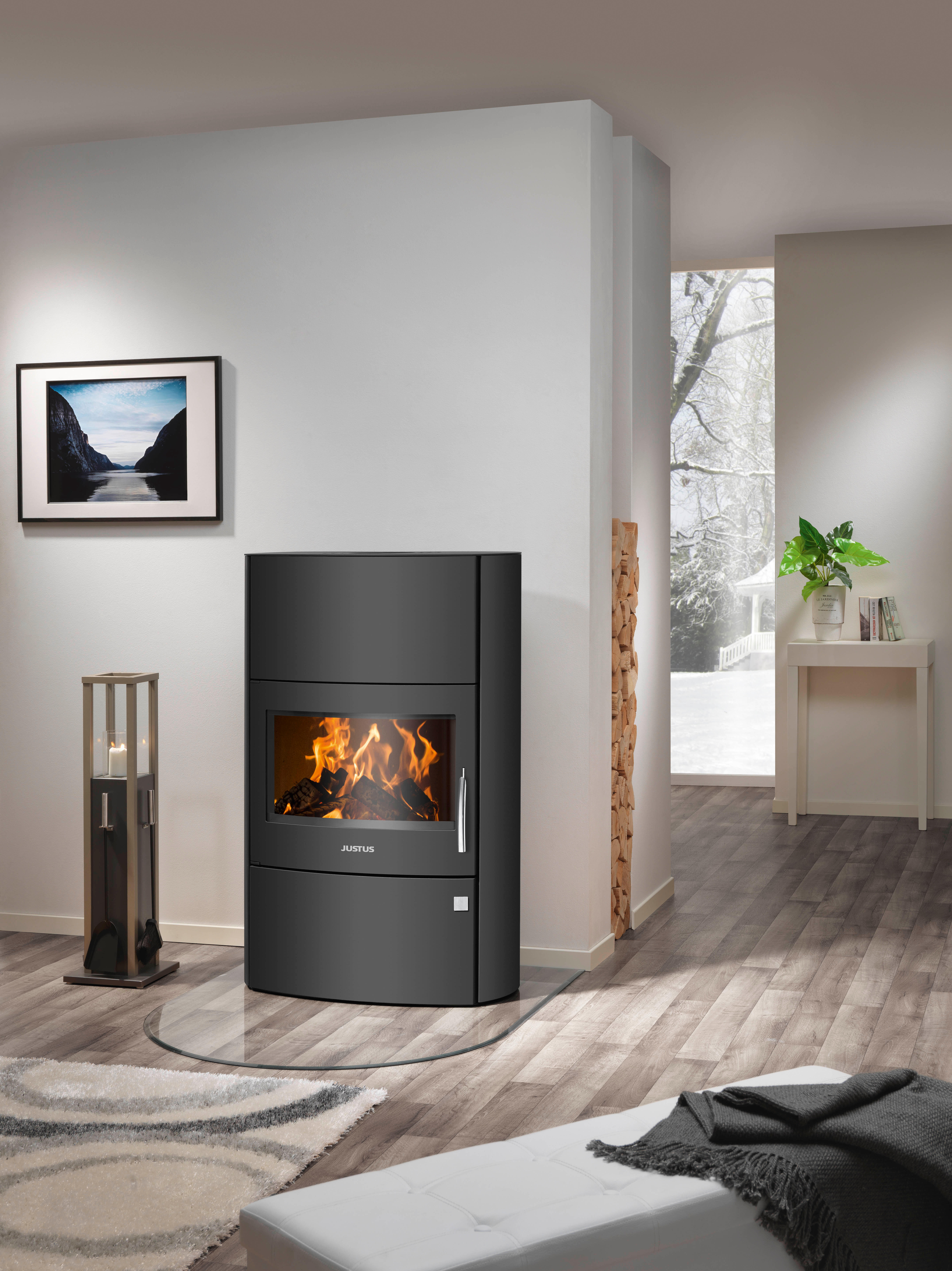 Poêle à bois JUSTUS Agero w+ noir, 7 kW Leroy Merlin — free download