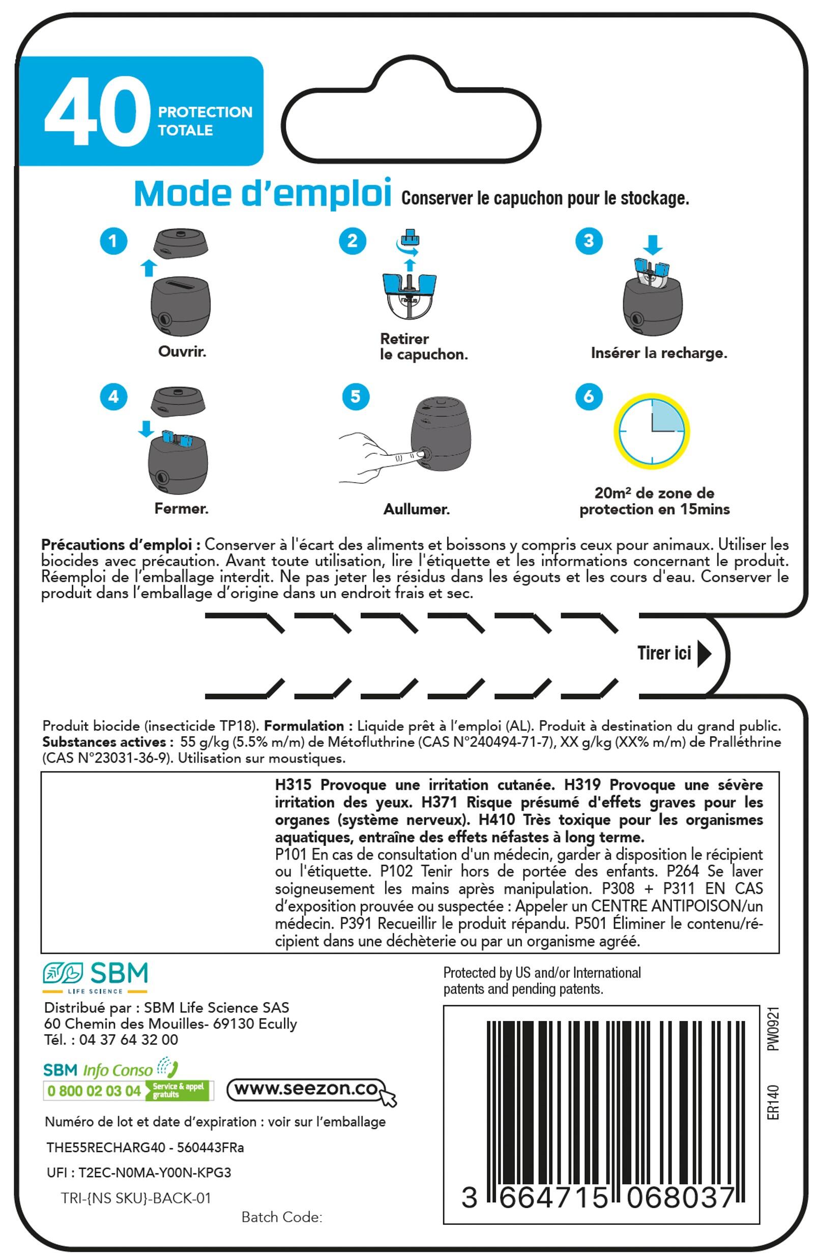 Antimoustiques recharge moustiques THERMACELL, 1 - 4