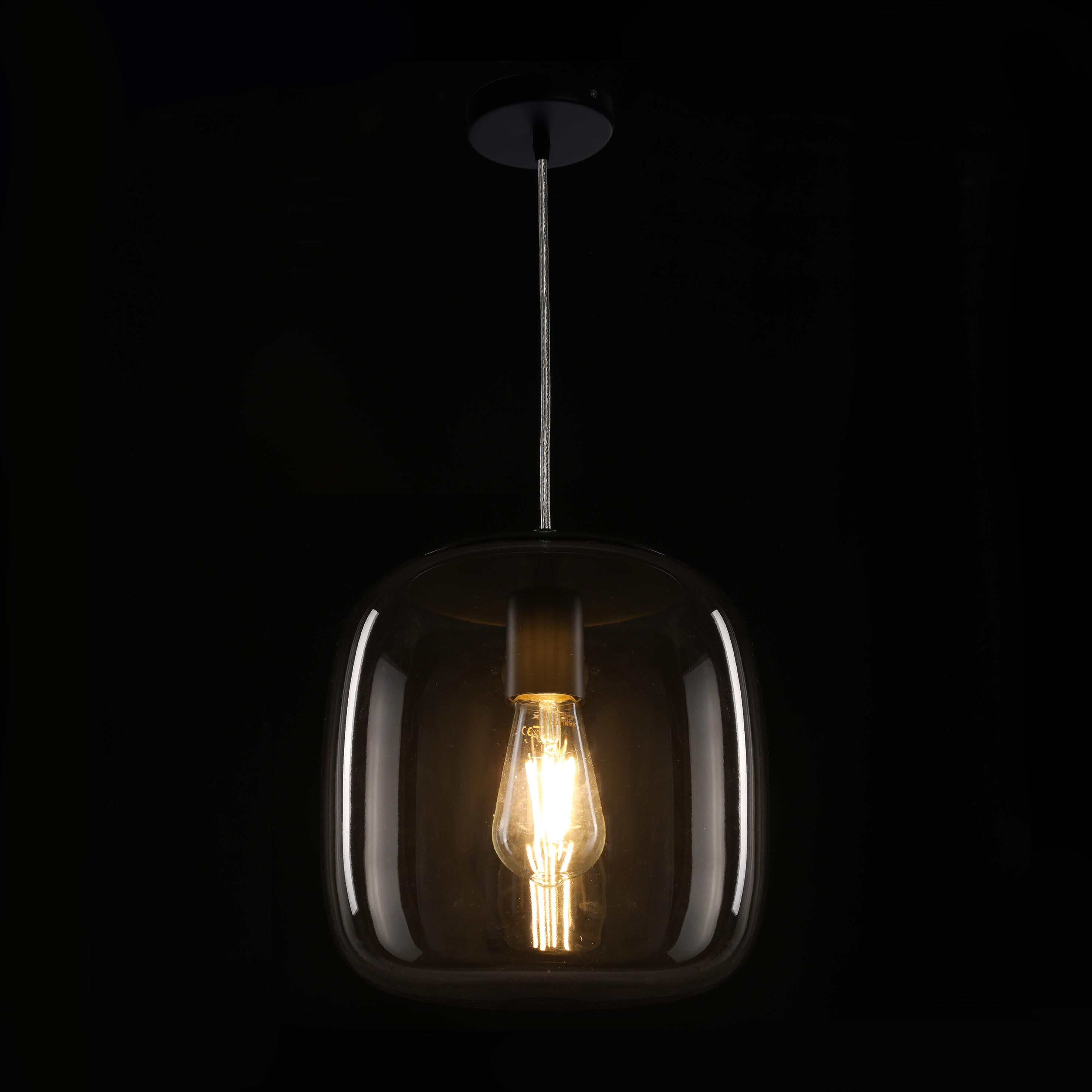 Suspension Bridget verre, Diam.30 cm, E27 - 2