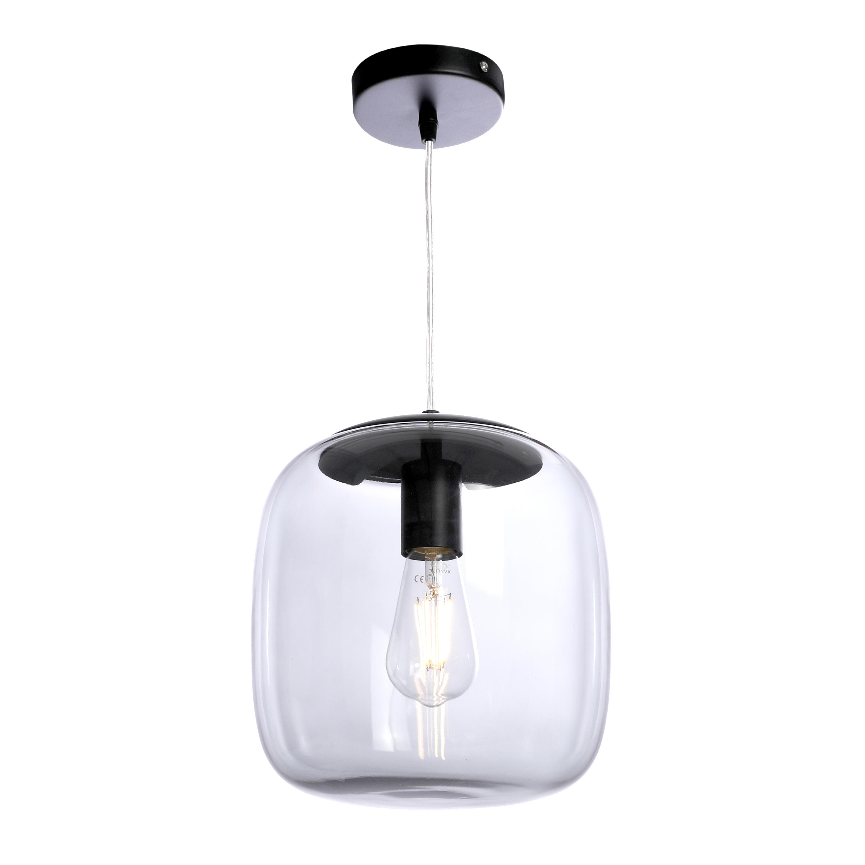 Suspension Bridget verre, Diam.30 cm, E27 - 4