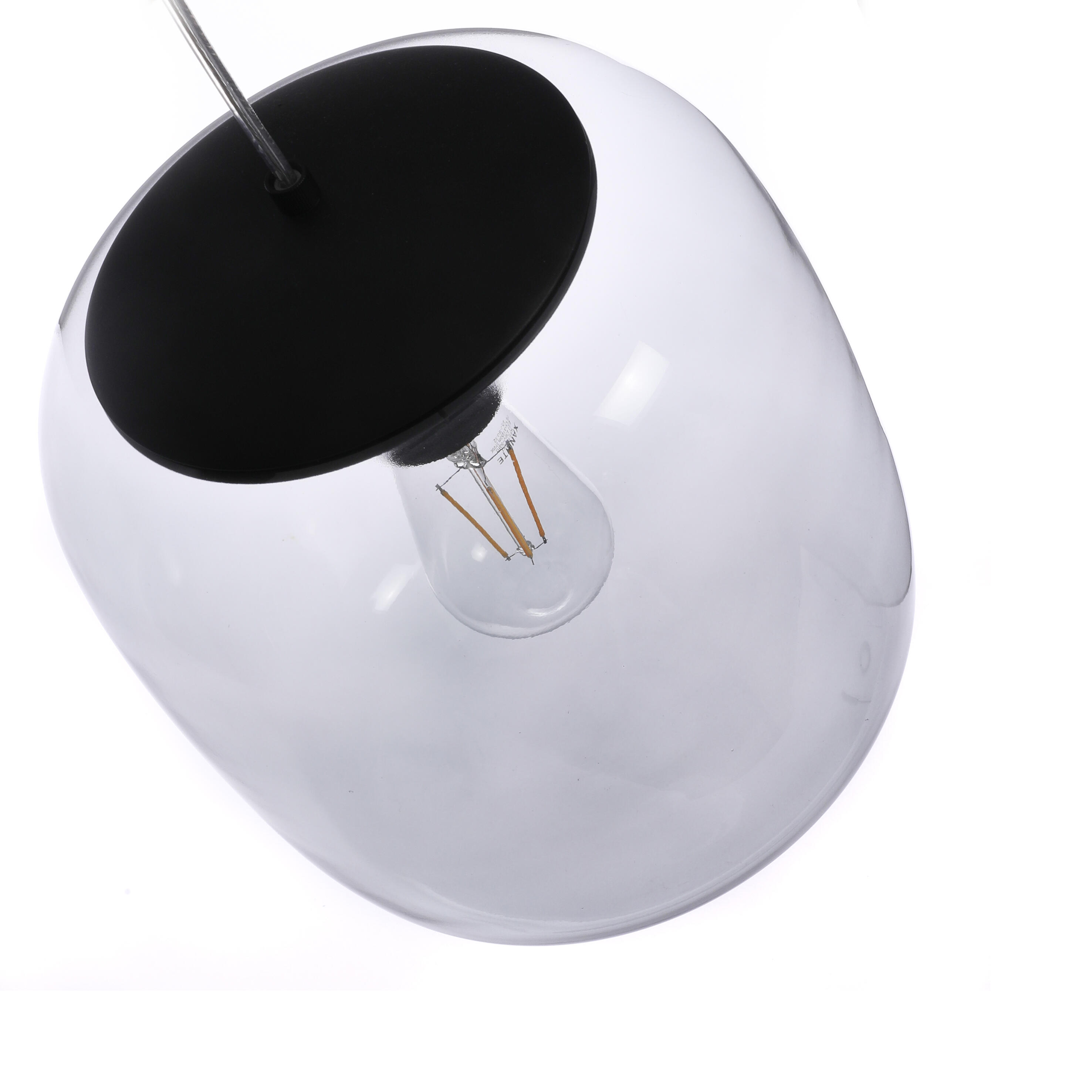 Suspension Bridget verre, Diam.30 cm, E27 - 3