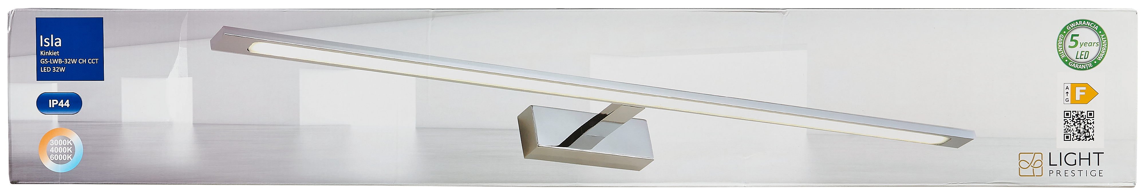 Kinkiet łazienkowy ISLA IP44 92 cm chrom LED LIGHT PRESTIGE - 5