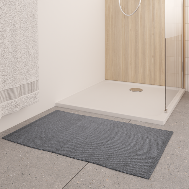Tapete de casa de banho 50x80 cm cinzento Sensea Sand