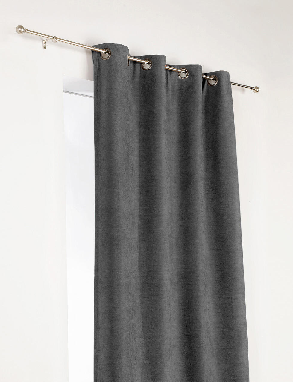 Rideau occultant thermique, Alaska, gris anthracite H.180 x l.140 cm - 3