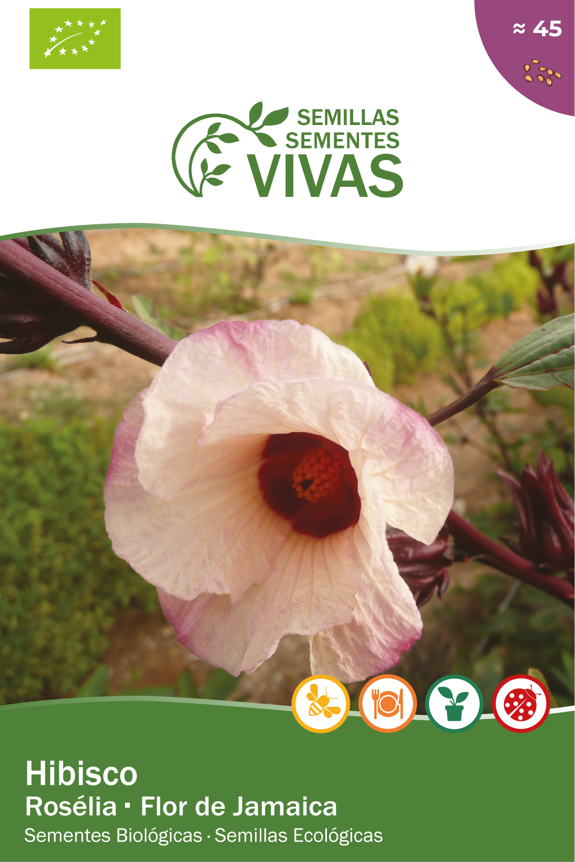 Semilla de hibiscus bio