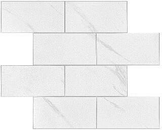 Adhésif décoratif, Wall Tile Premium marbre, gris, 30.5 cm x 30.5 cm