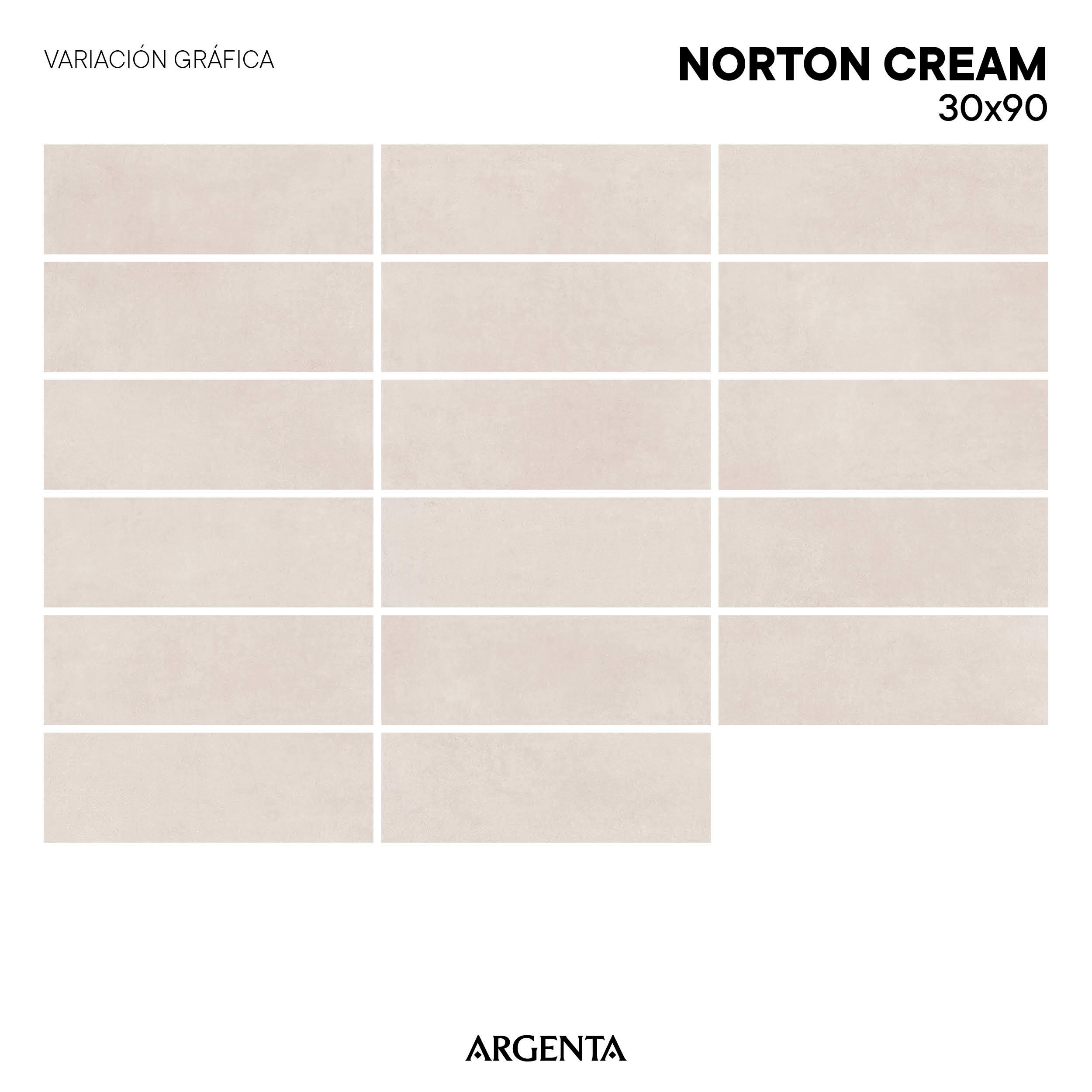 Revestimento cerâmico Norton Cream 30x90 cm - 7