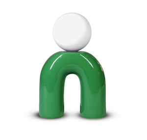 Lampe Pop U, céramique, vert, G9