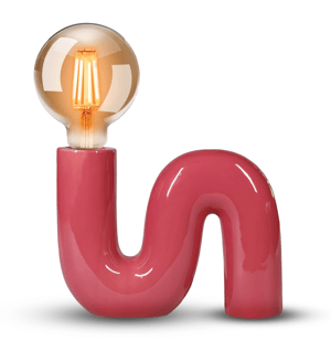 Lampe Pop s, magenta, céramique, H.20 cm, E27