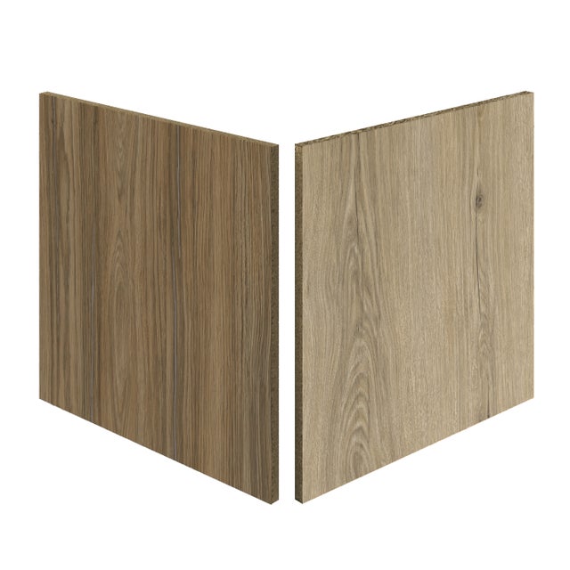 Crédence Stratifié Réversible Chêne Tokyo/Bois Veiné H.64cm x Ep.9 mm x L.300 cm