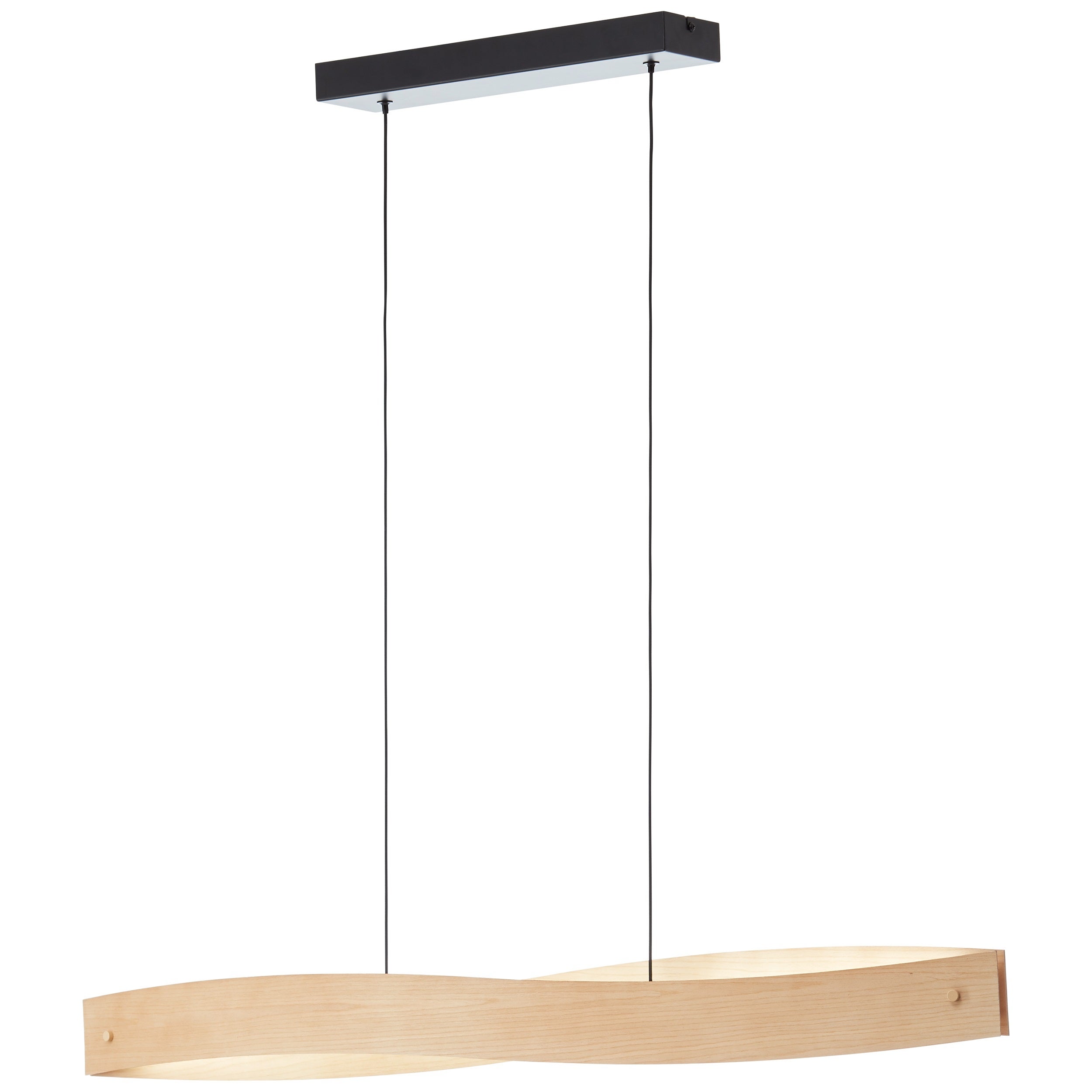 Suspension Ioana, acier, noir, l.100 cm LED - 3