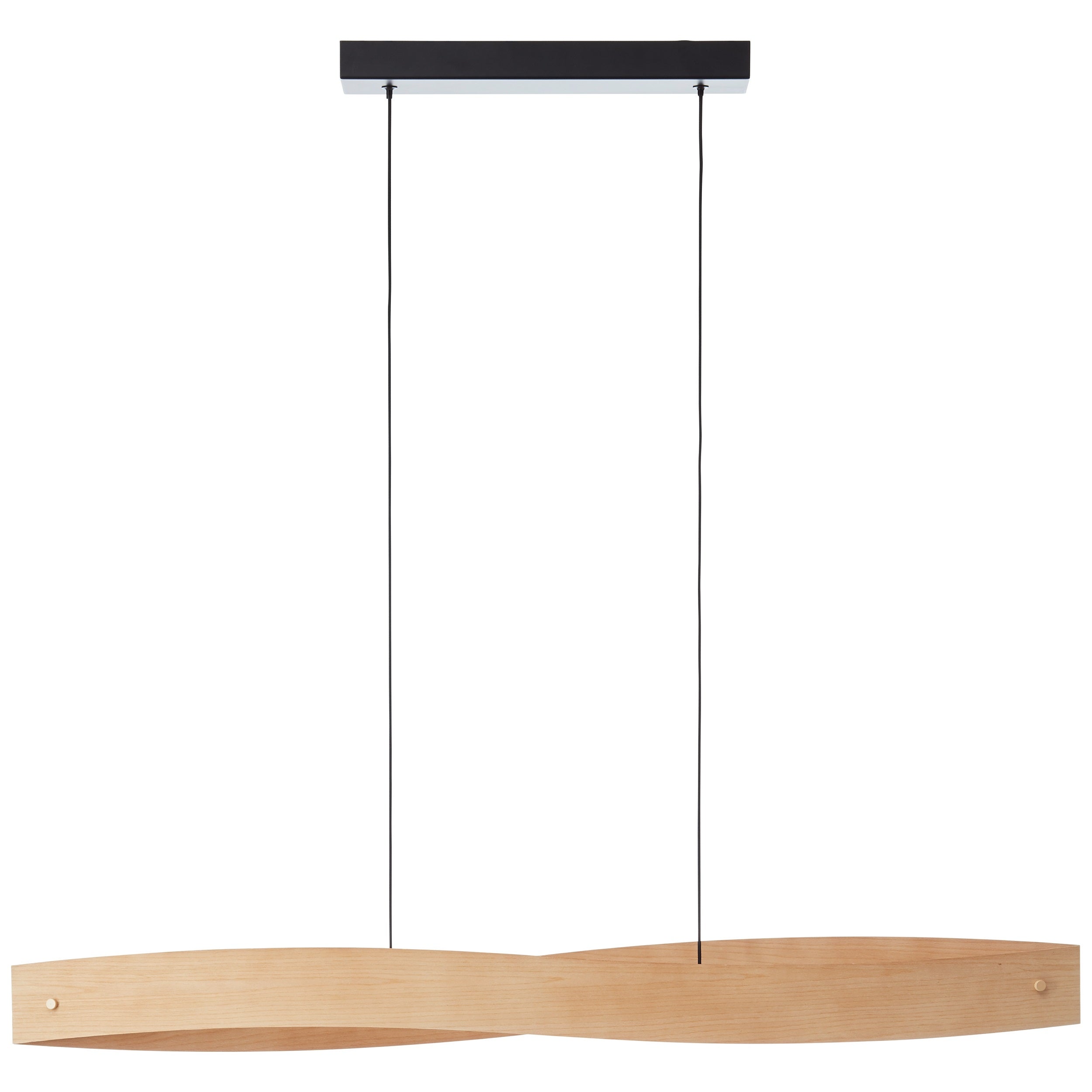 Suspension Ioana, acier, noir, l.100 cm LED - 2