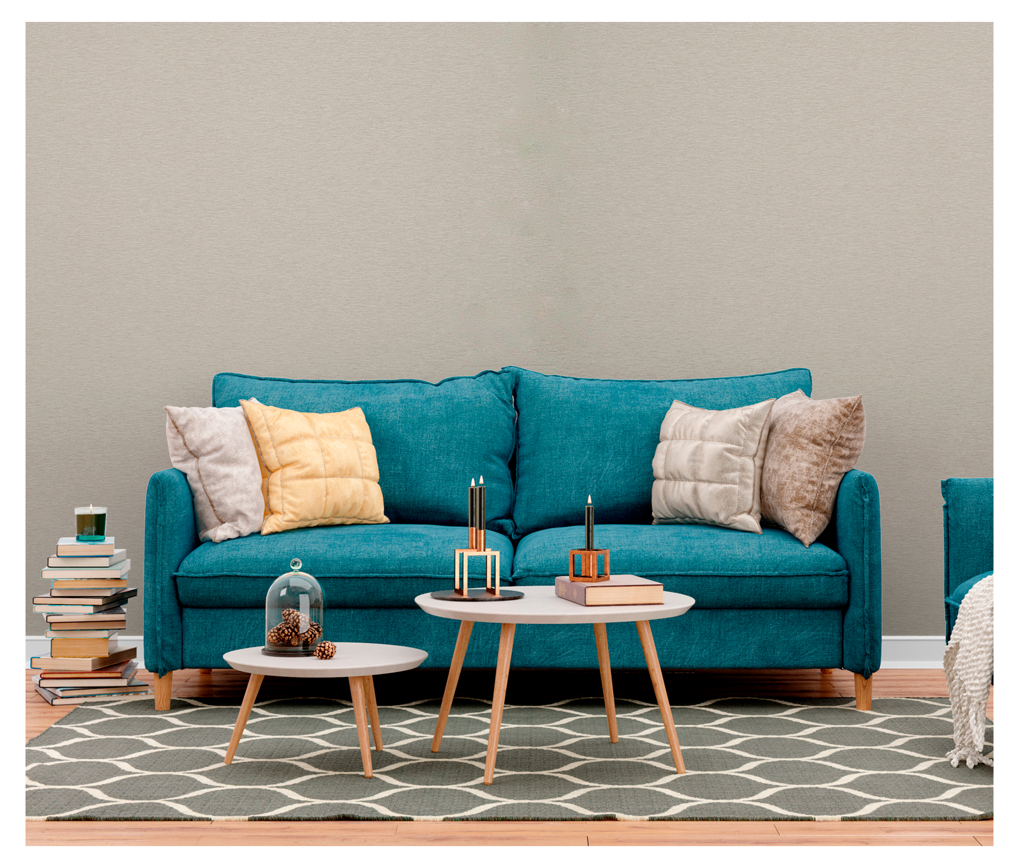 Papel pintado vinilo liso textura 44341-2 gris