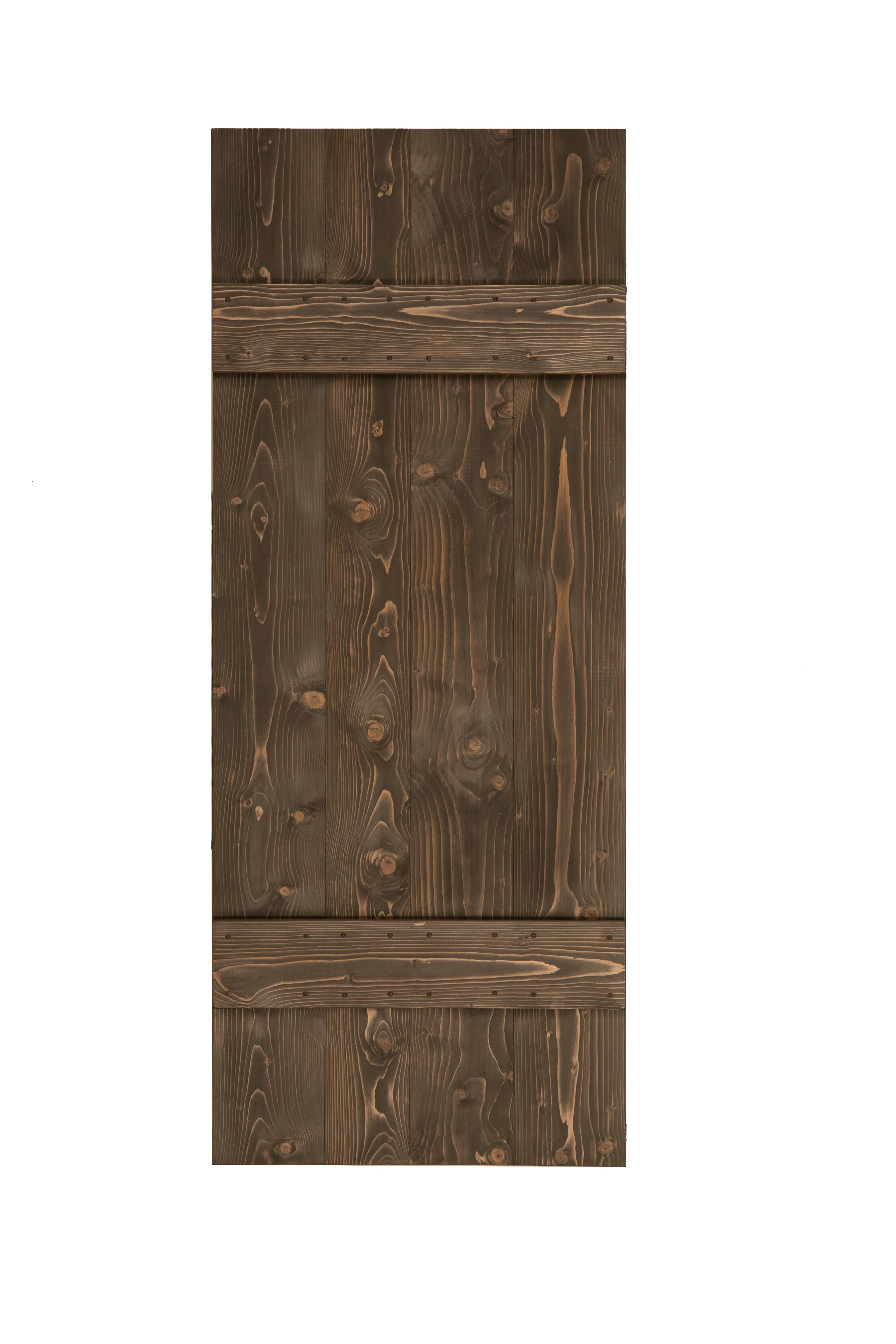 Anta per porta scorrevole Barn Ebano in legno massello ebano, L 86 x H 215 cm spessore 45 mm, apertura reversibile - 3