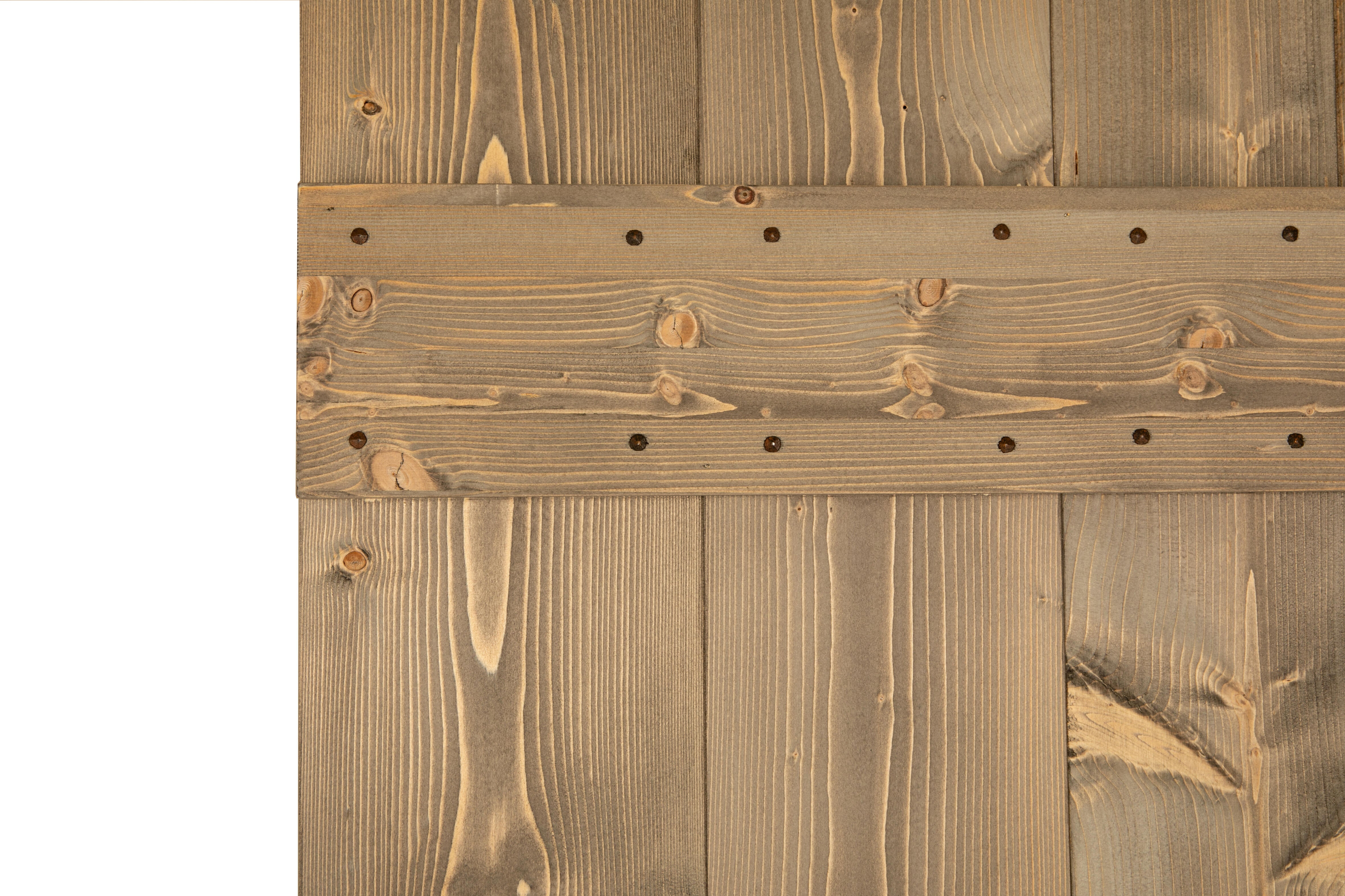 Anta per porta scorrevole Barn Wenge in legno massello wengé, L 86 x H 215 cm spessore 45 mm, apertura reversibile - 5