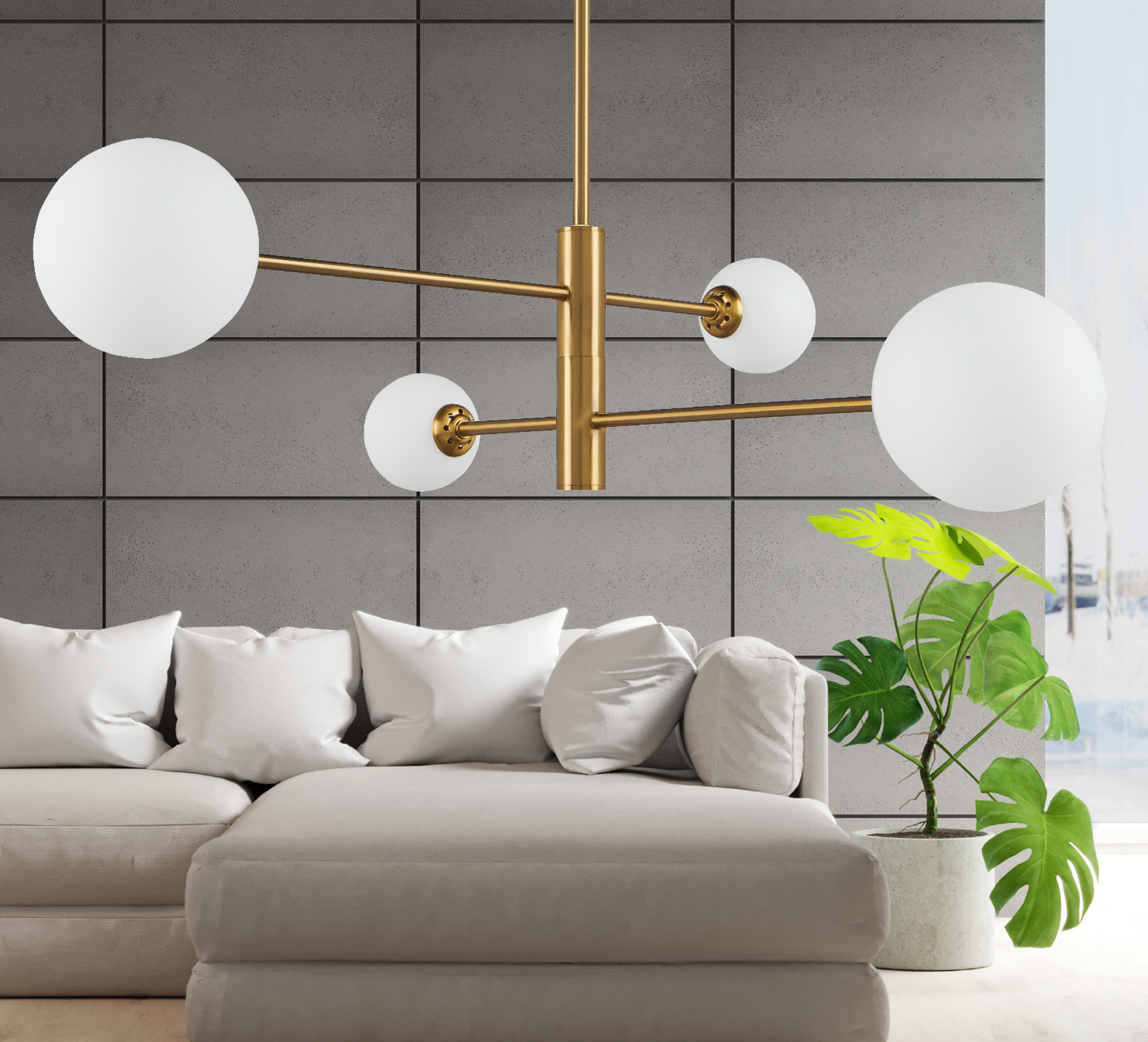 Lampa wisząca Dorado złota 4 x G9 Light Presige - 2