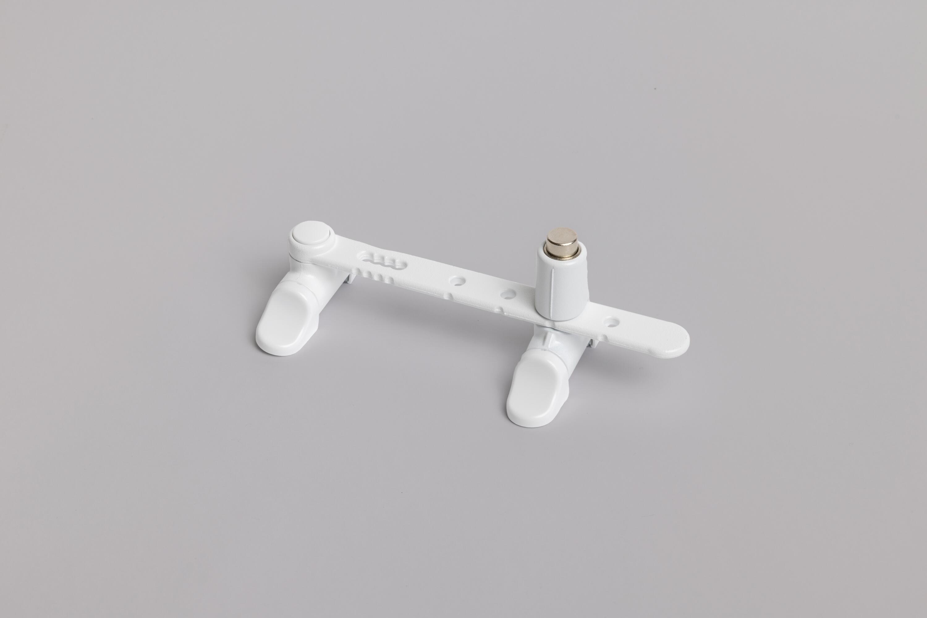 Entrebâilleur de fenêtre zamak blanc, SOCONA Airlock - l6 - 5