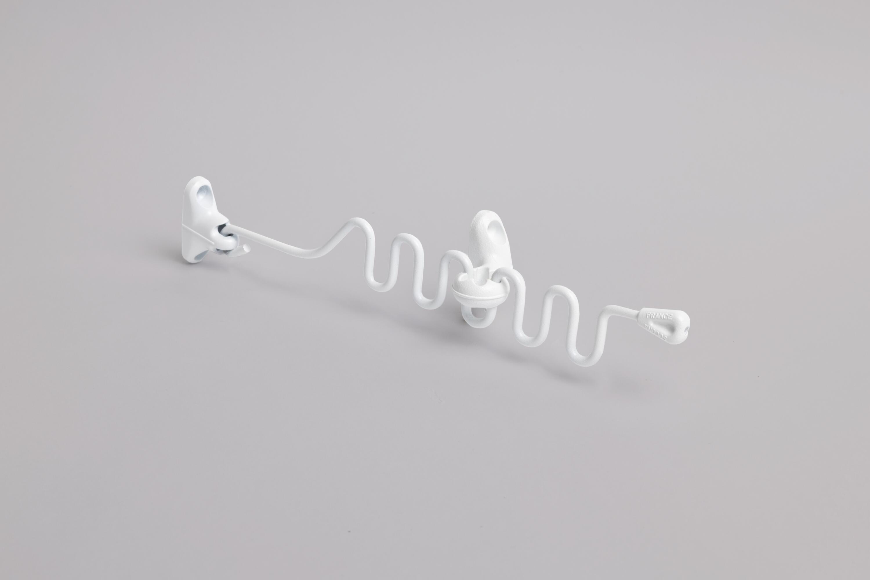 Entrebâilleur de fenêtre zamak blanc, SOCONA Sairpentin - e1b - 2