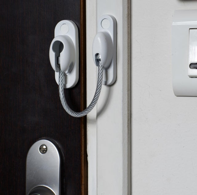 Entrebâilleur de porte zamak blanc, SOCONA Secury cbale - x6
