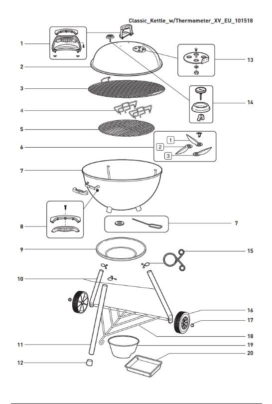Barbecue a carbonella One Touch Original WEBER ø 47 cm - 7