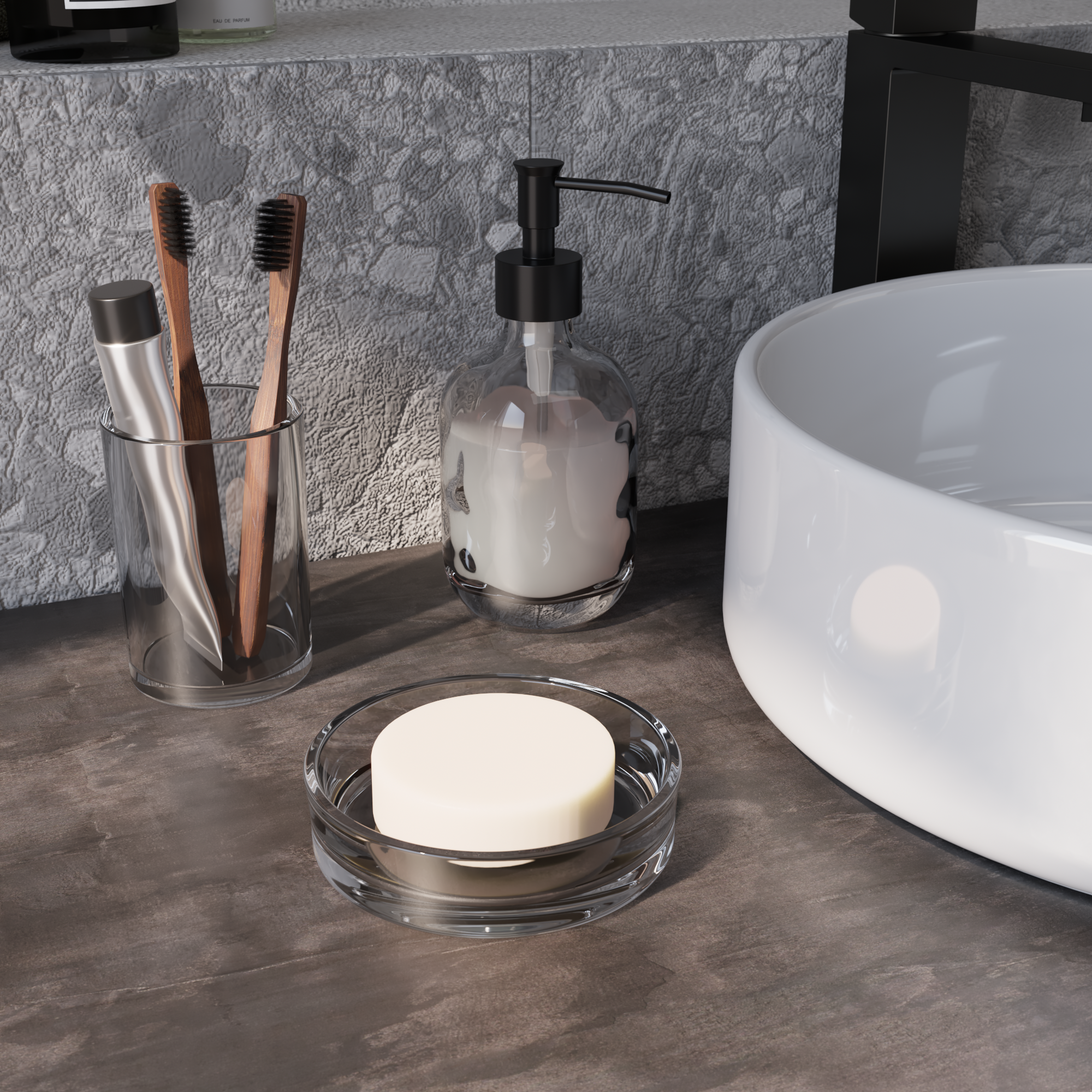 Copo branco transparente Sensea Studio - 3