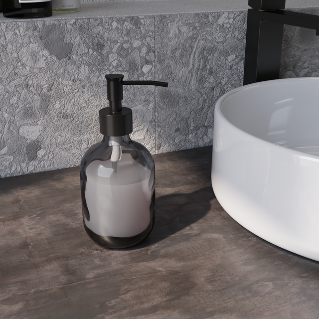 Distributeur de savon 350ml verre noir Studio SENSEA