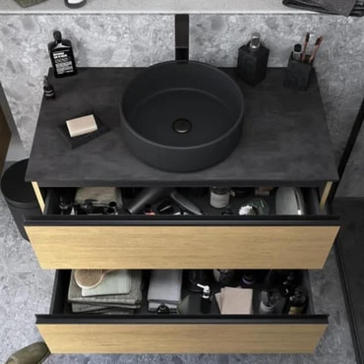 Mueble de baño New Studio roble claro 90x48.1 cm (lavabo no incluido) - 16