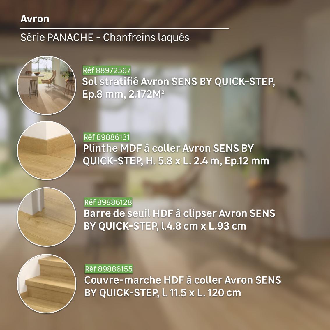 Barre de seuil hdf à clipser Avron, l.4.8 cm x L.93 cm SENS BY QUICK-STEP - 2