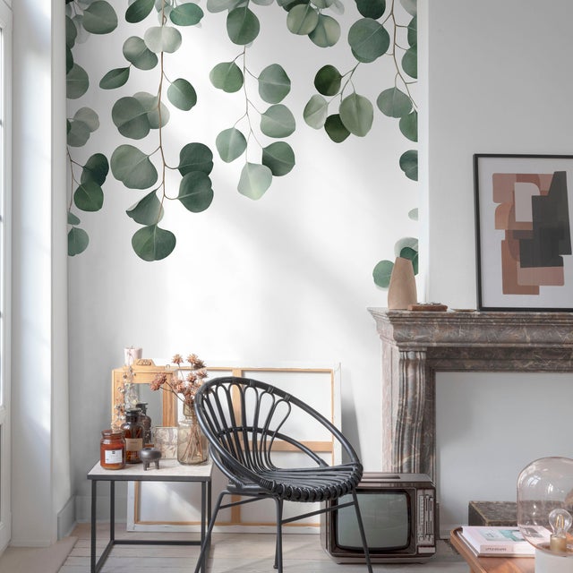 Papier peint panoramique Eucalyptus icarus vert l.159 x H.280 cm