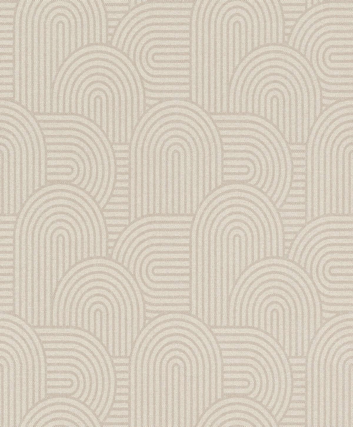 Papel pintado vinilo aplicación cola en pared geométrico geometricos 50 utility marrón rasch 53cmx10.05m lavable